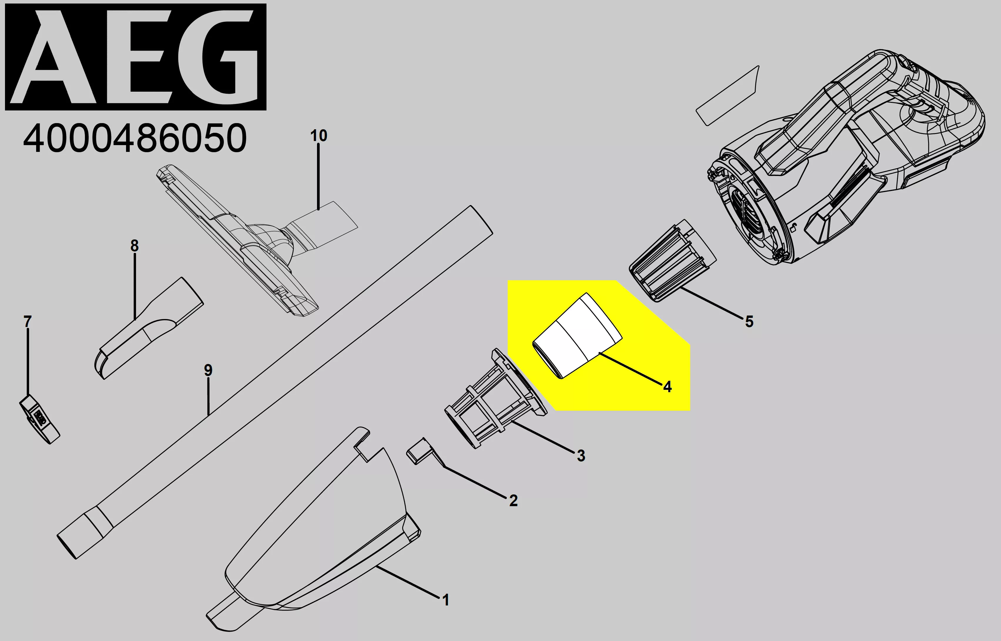 filtre aspirateur réf. 4931494037 AEG (lot de 3)